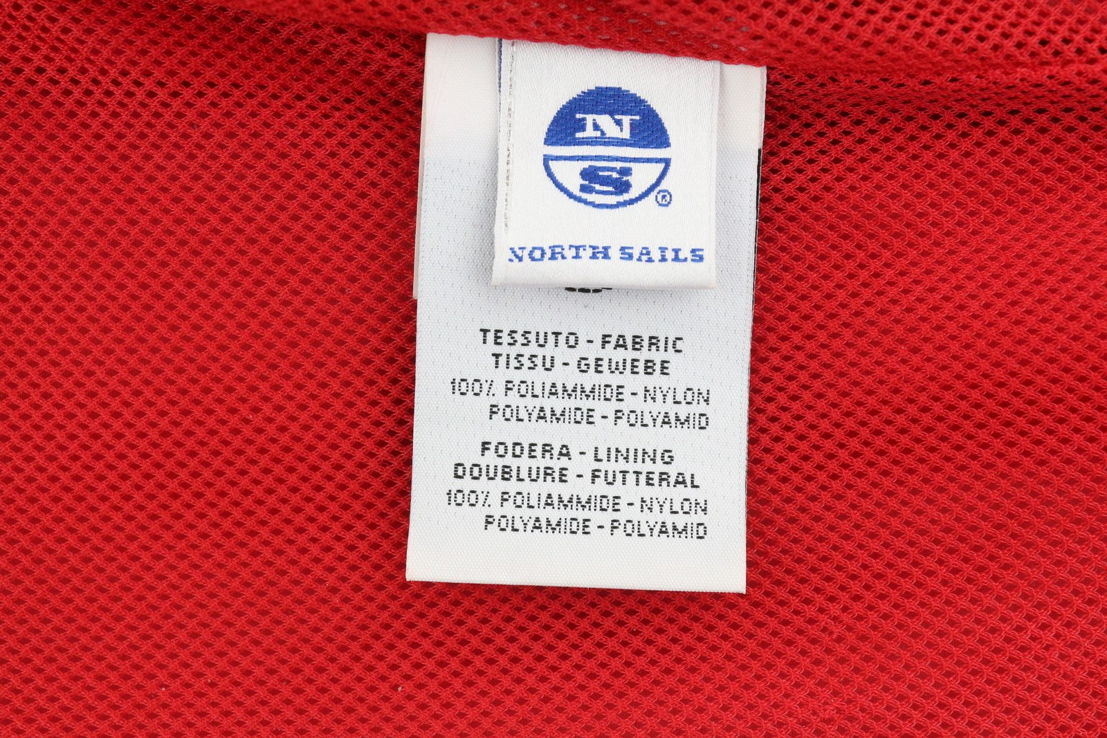 NORTH SAILS Men Jacket S Red High Neck Full Zip Lightweight Bomber