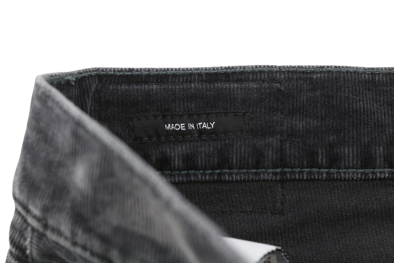 R13 Romeo Women Trousers 26 Obsidian Stretch Cord Faded Grey Cropped Ankle FW25