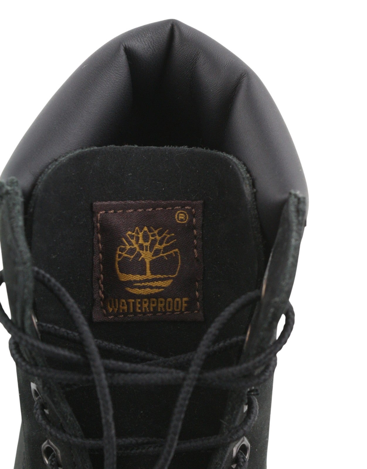 TIMBERLAND Boy Boots EU33 Black Leather Laced Waterproof Non-Marking