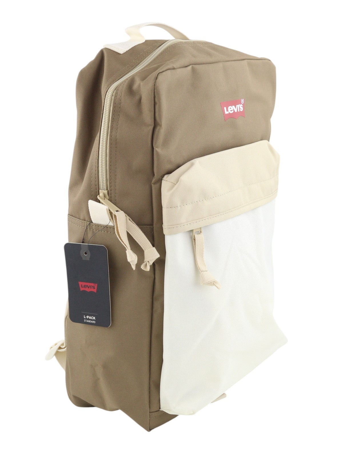 LEVI'S Men Bag OS Brown Functional Zipped Unisex Backpack