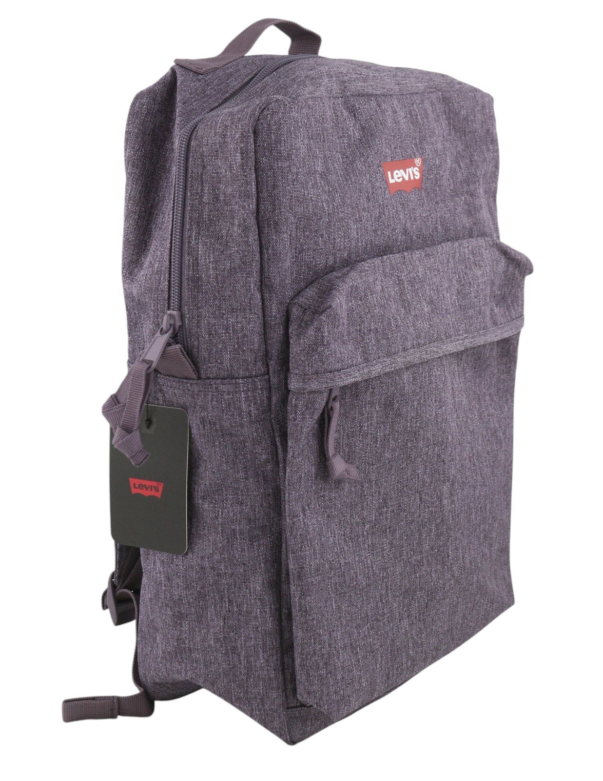 LEVI'S Men Bag OS Purple Melange Functional Zipped Unisex Backpack