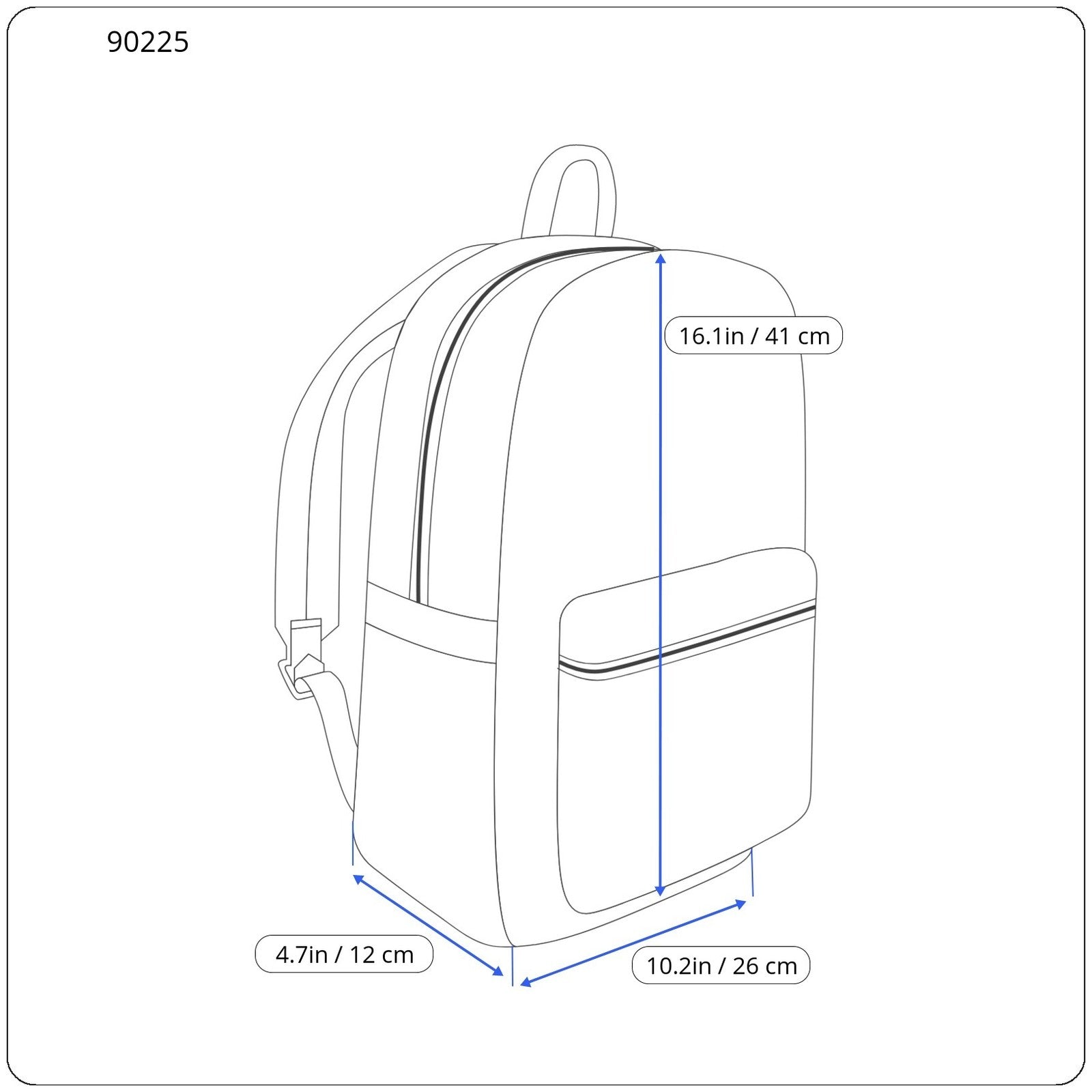 LEVI'S Men Bag OS Purple Melange Functional Zipped Unisex Backpack