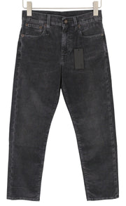 R13 Romeo Women Trousers 25 Obsidian Stretch Cord Faded Grey Cropped Ankle FW25