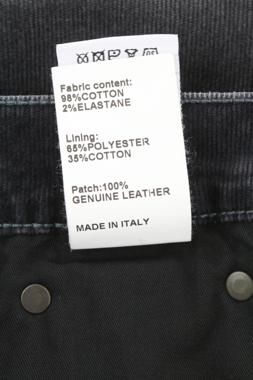 R13 Romeo Women Trousers 25 Obsidian Stretch Cord Faded Grey Cropped Ankle FW25