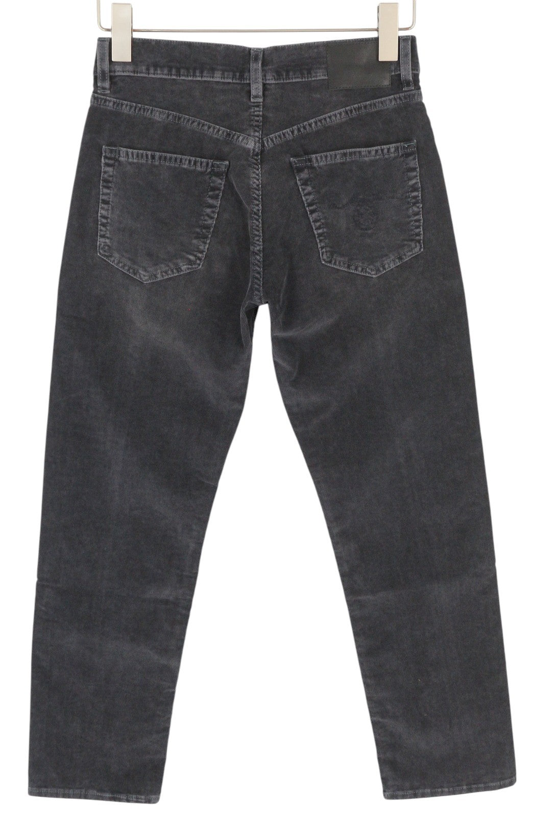 R13 Romeo Women Trousers 25 Obsidian Stretch Cord Faded Grey Cropped Ankle FW25