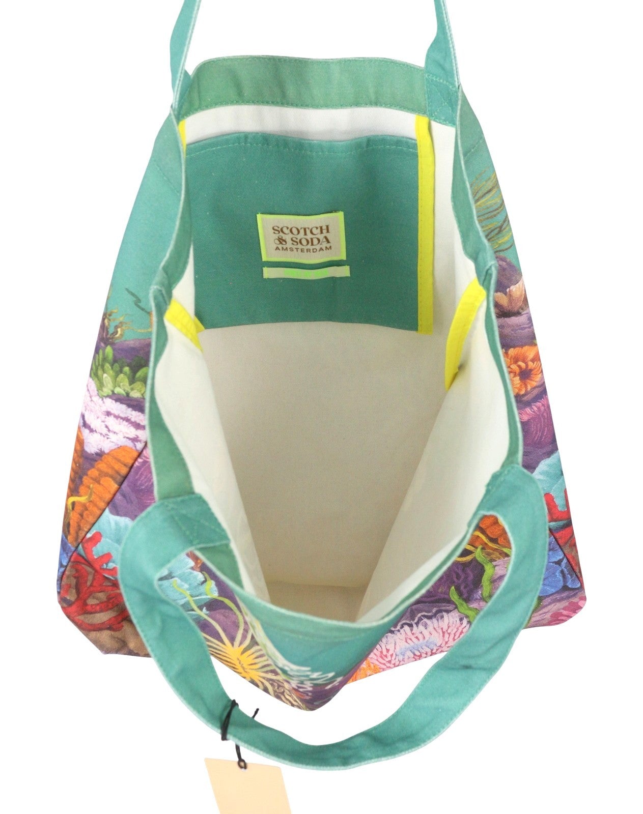 SCOTCH & SODA Women Bag OS Colourful Patterned Canvas Artwork Tote Unisex