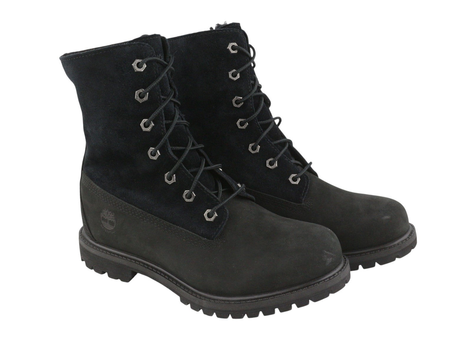 TIMBERLAND A4898 Women Winter Boots EU38 Black Leather Waterproof Anti-Fatigue