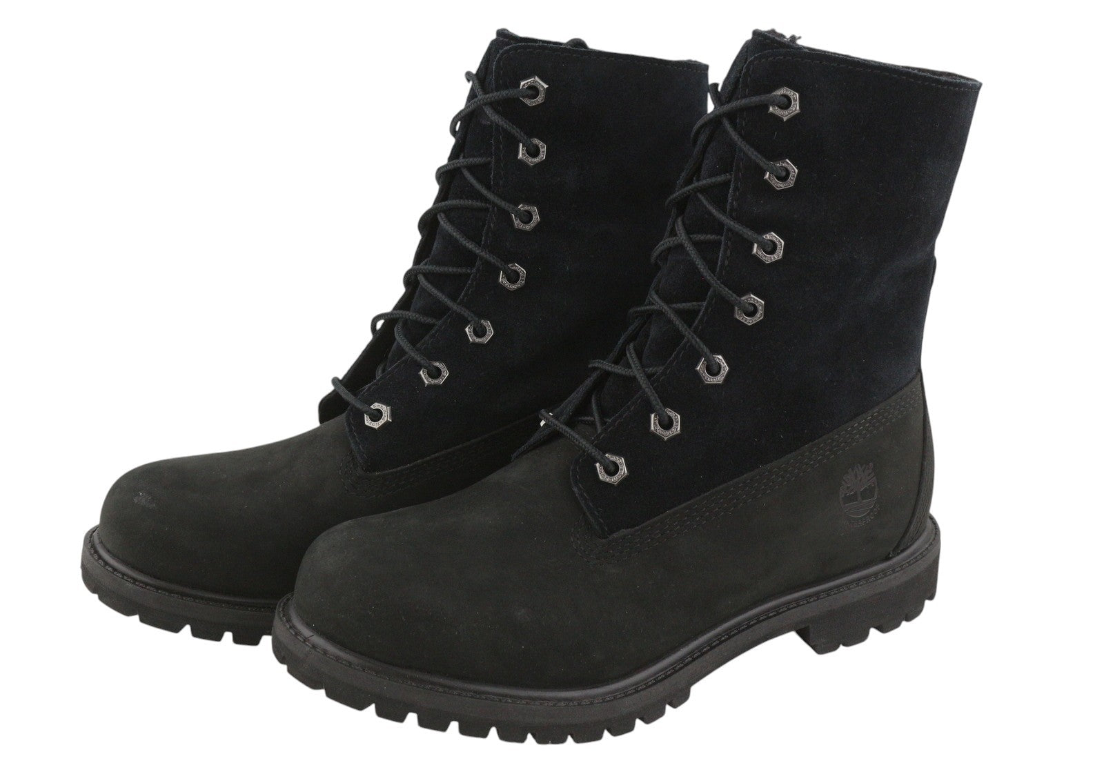 TIMBERLAND A4898 Women Winter Boots EU38 Black Leather Waterproof Anti-Fatigue