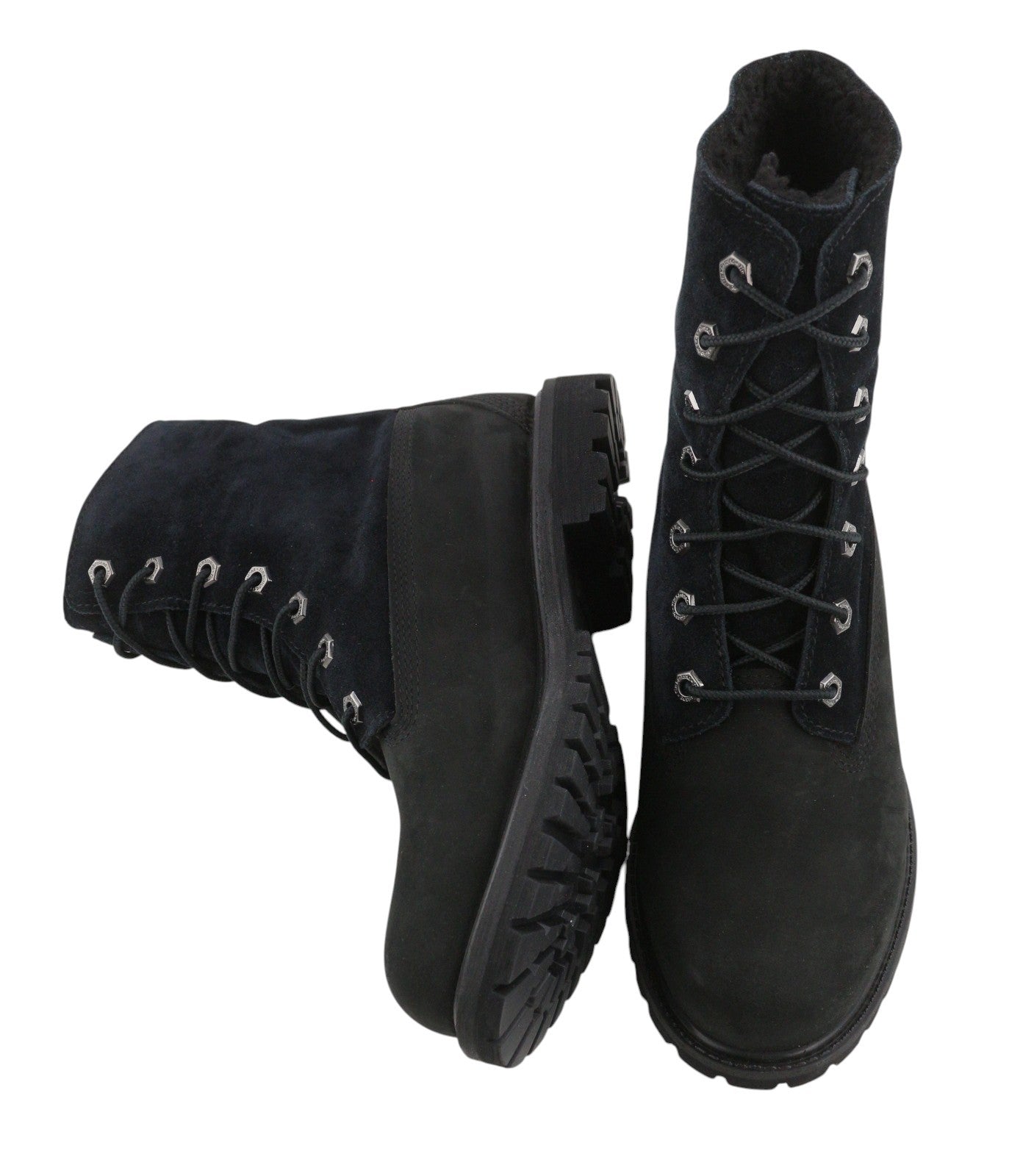 TIMBERLAND A4898 Women Winter Boots EU38 Black Leather Waterproof Anti-Fatigue