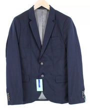 SCOTCH & SODA Ams Couture Men Blazer M Navy Single-Breasted Notch Collared