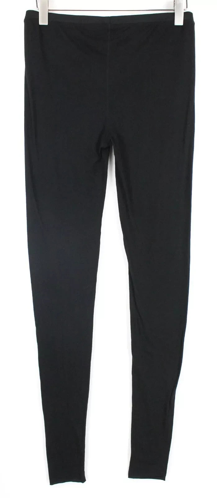 SCOTCH & SODA Home Alone Women Leggings M Black Pull On Casual Basic Logo