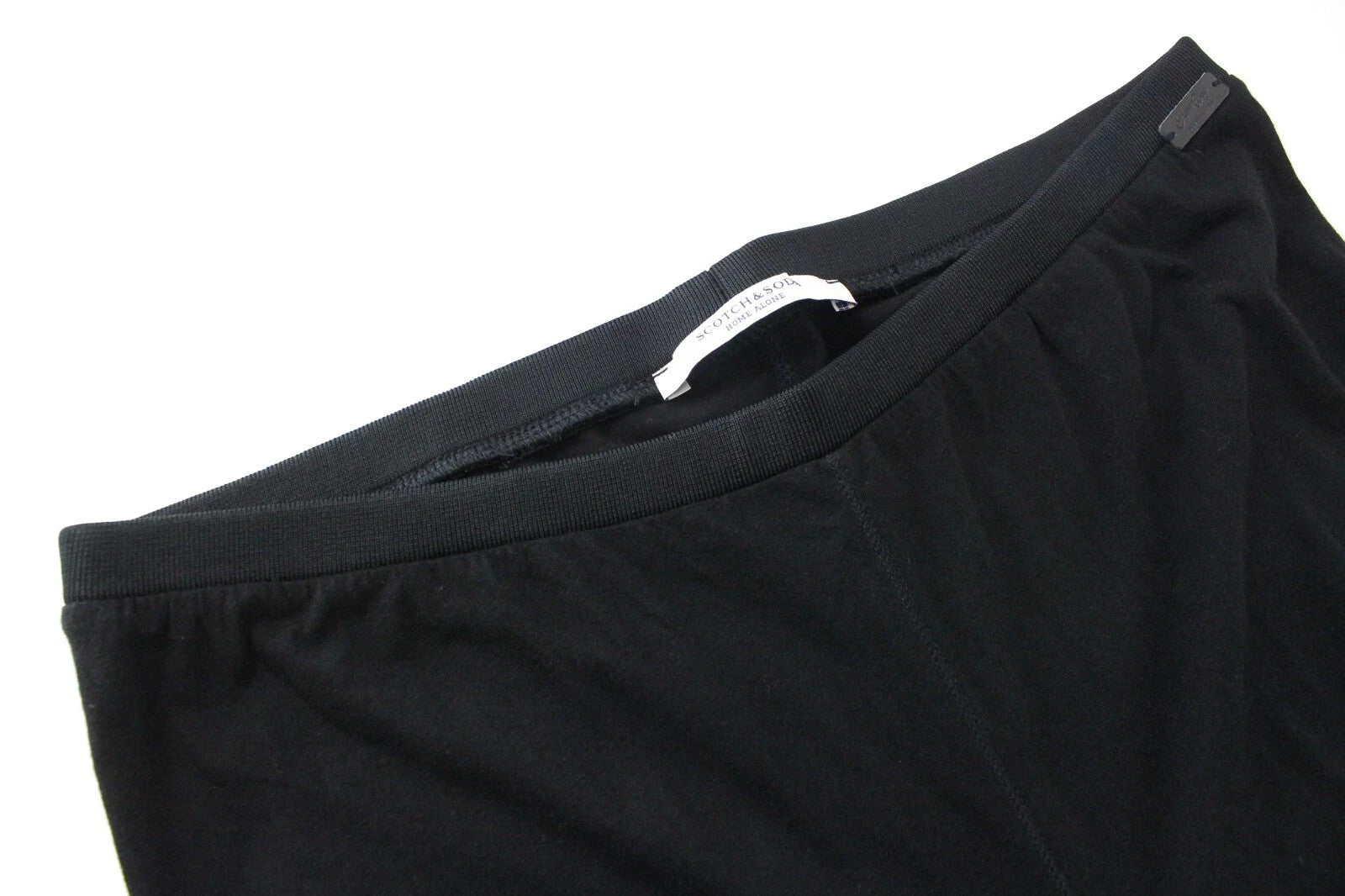 SCOTCH & SODA Home Alone Women Leggings M Black Pull On Casual Basic Logo