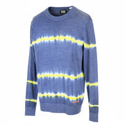 SCOTCH & SODA Ams Couture Men Jumper ~M Blue Wool Blend Patterned Knit Sweater