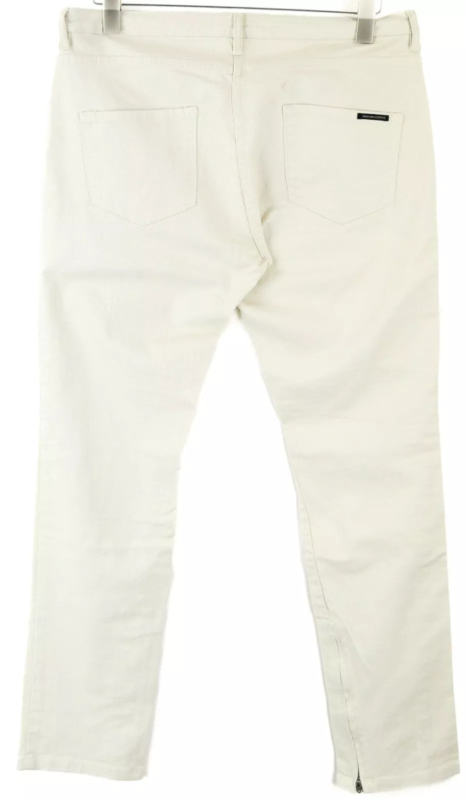 MAISON SCOTCH Women Jeans W31/L32 Slim Fit Detailed Ivory Cotton Stretch