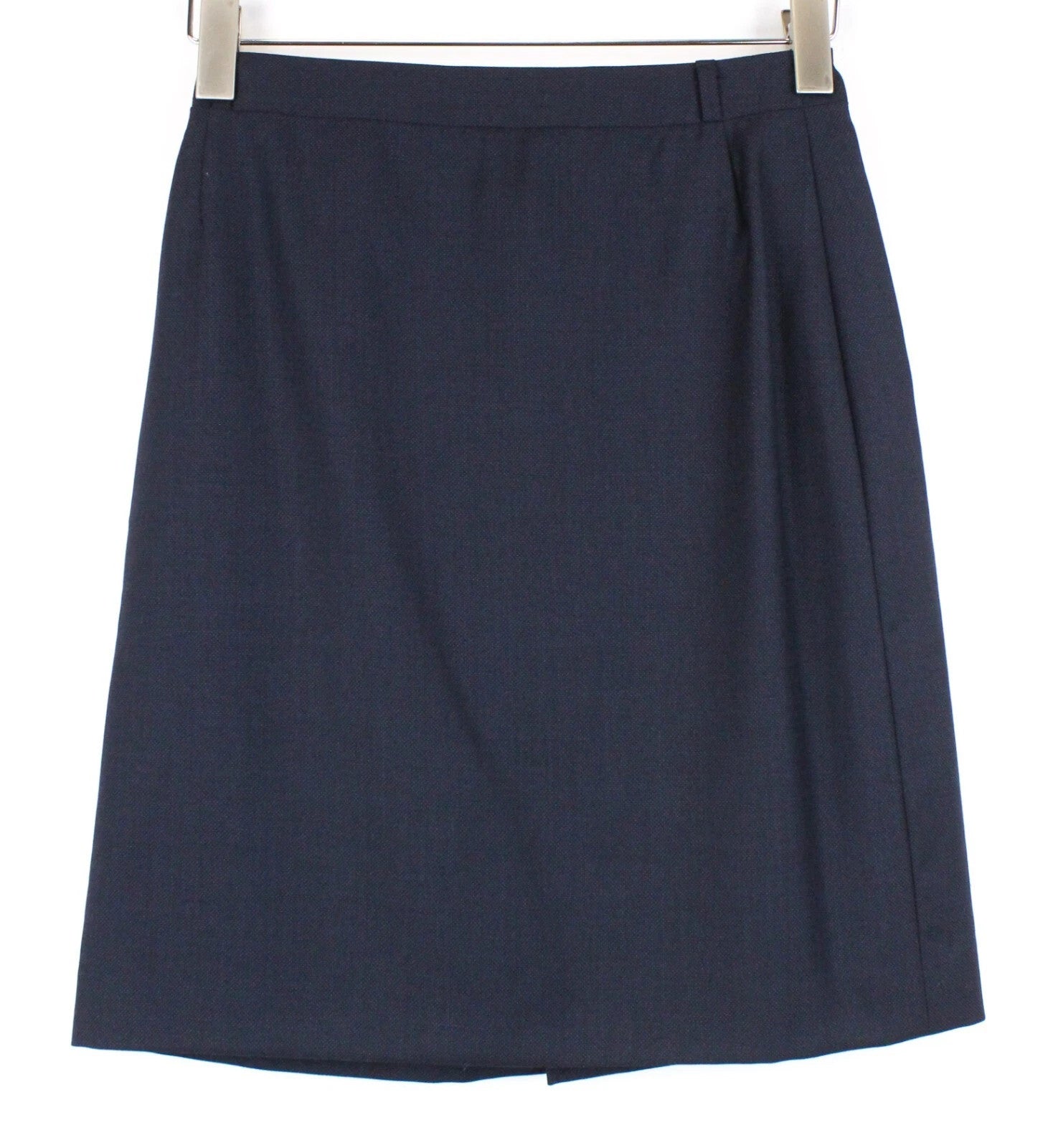 SUITSUPPLY Women Skirt 36 Slim Fit Navy Pure Wool Lined Classic Formal Short
