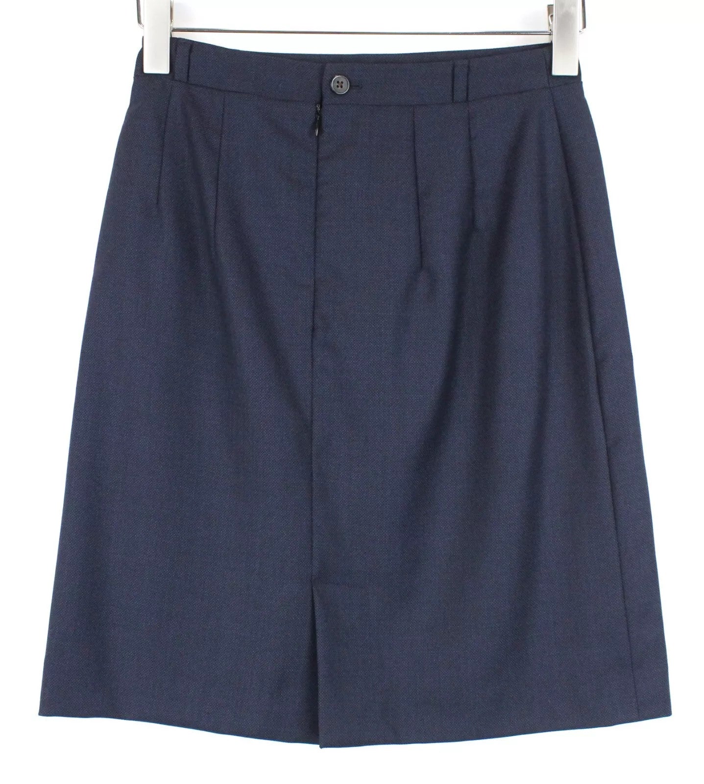 SUITSUPPLY Women Skirt 36 Slim Fit Navy Pure Wool Lined Classic Formal Short