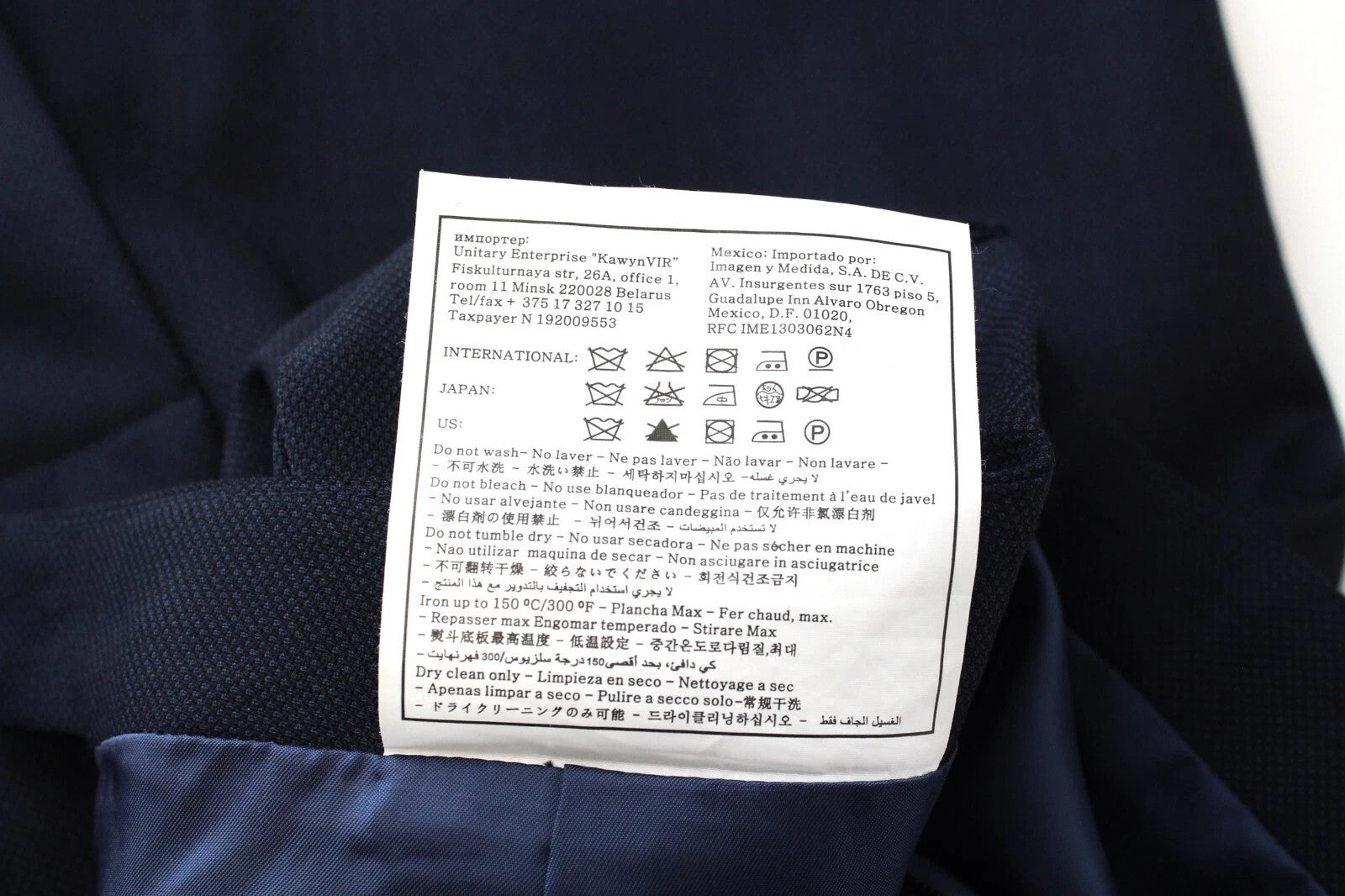 SUITSUPPLY Women Skirt 36 Slim Fit Navy Pure Wool Lined Classic Formal Short