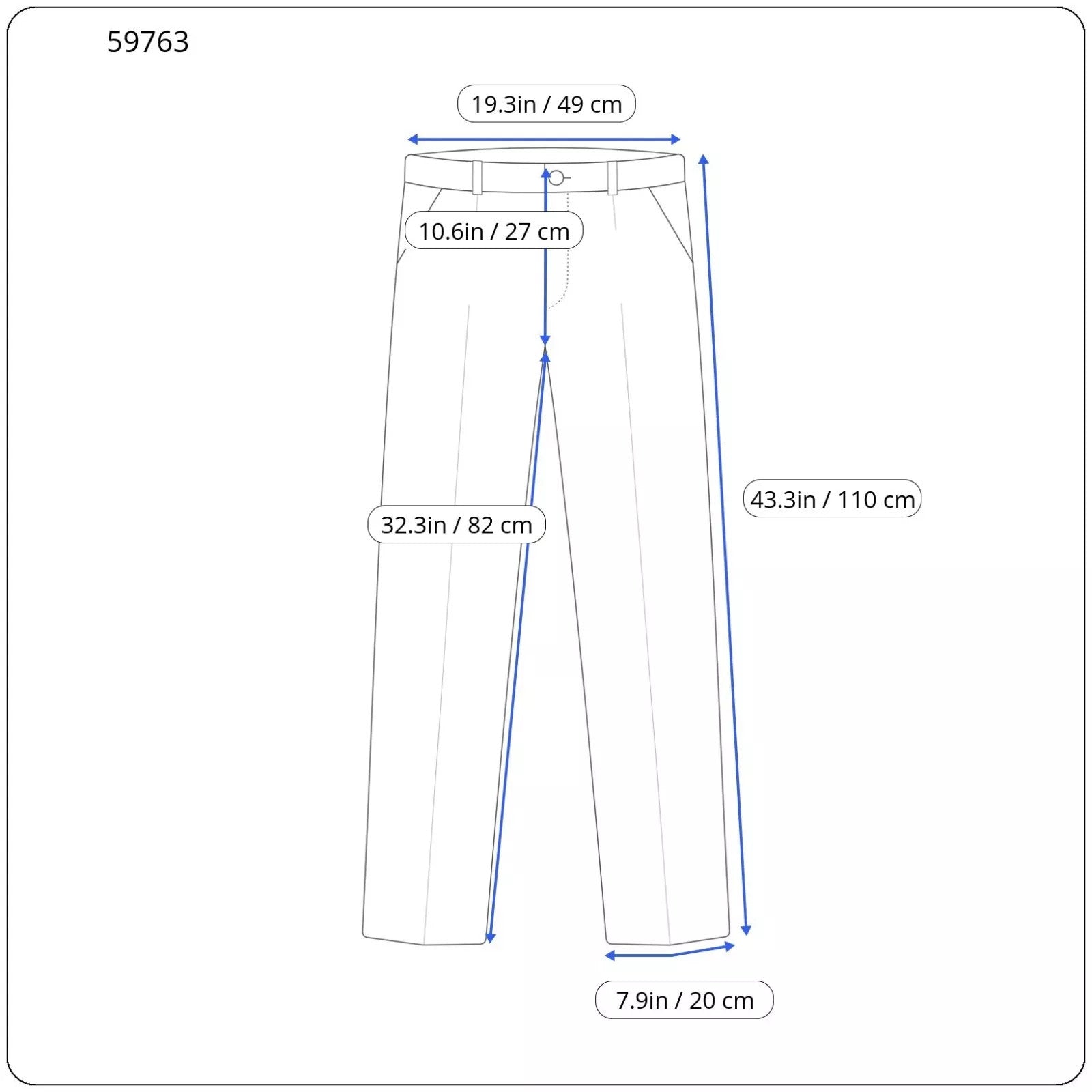 SUITSUPPLY Brescia Men Trousers UK44R Blue Pure Wool Pleated Lined Formal