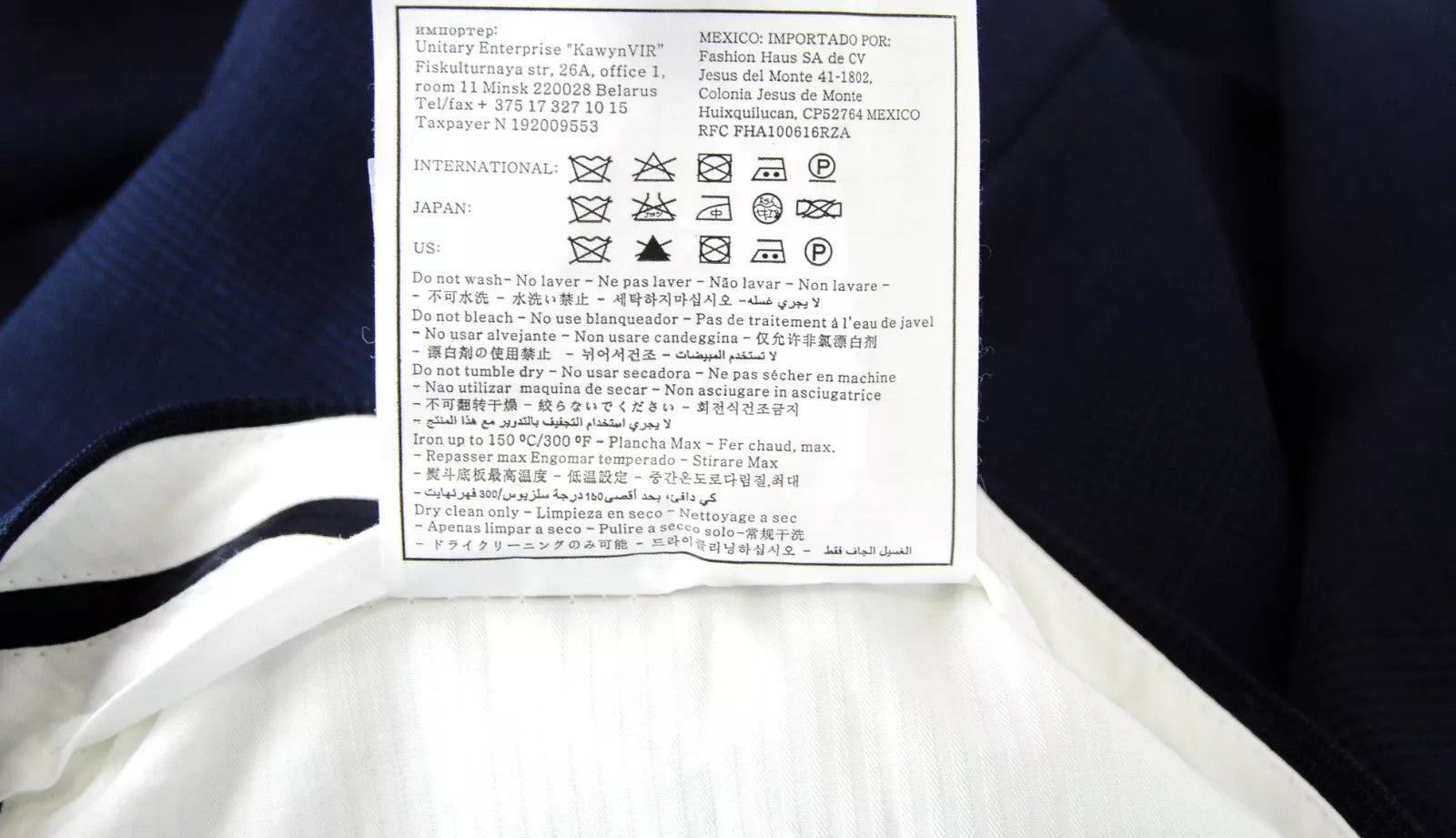SUITSUPPLY Brescia Men Trousers UK44R Blue Pure Wool Pleated Lined Formal