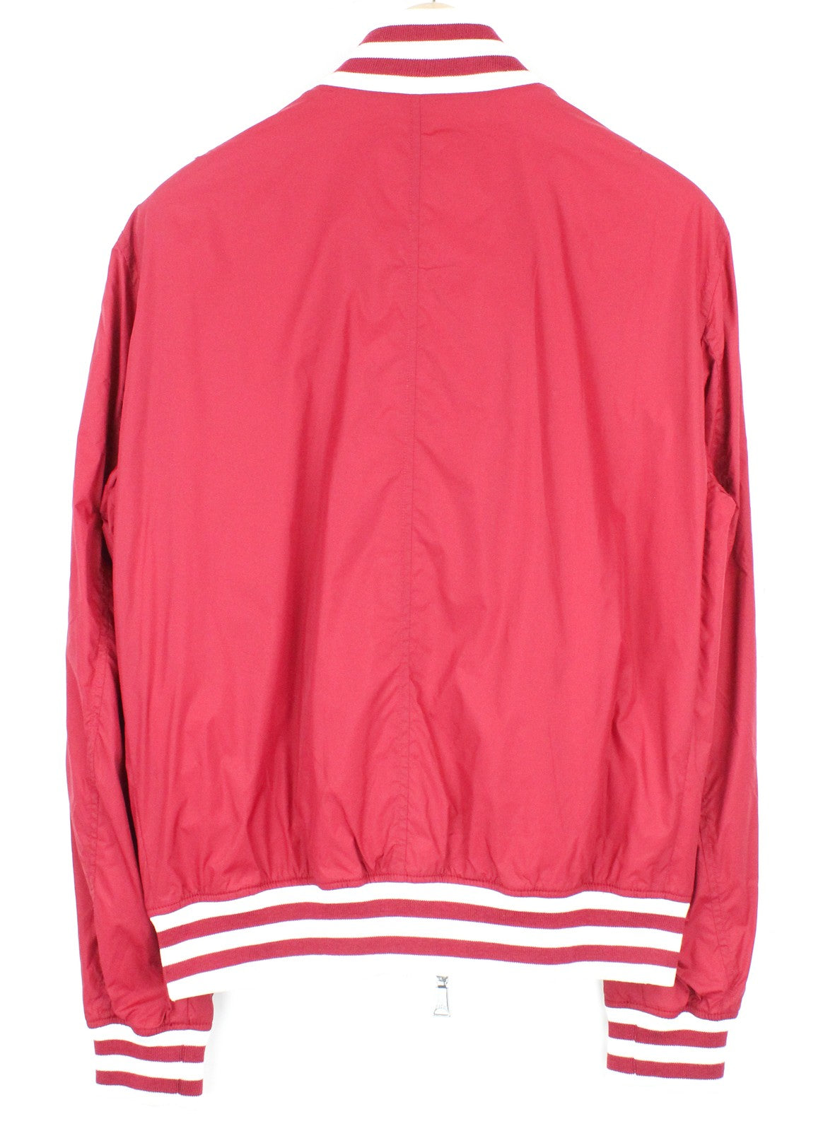 RICHMOND Men Jacket 50 M Red Lined Single-Breaste Long Sleeve Zipped Lightweight