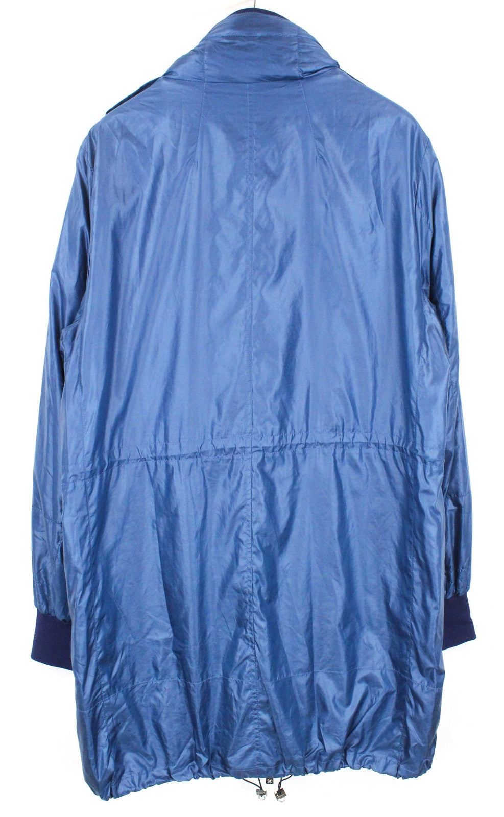 RICHMOND Men Jacket 48 M Blue Lightweight Long Sleeve Hooded Single-Breasted