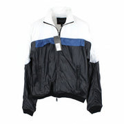 RICHMOND Men Jacket 48 M White Blue Single-Breasted Lightweight Long Sleeved