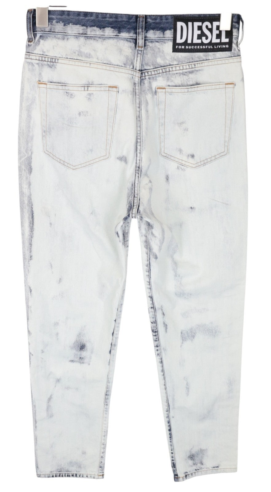 DIESEL D-Eiselle-SP 0890Q Women Jeans W27/L32 Straight Bleached Blue Cotton