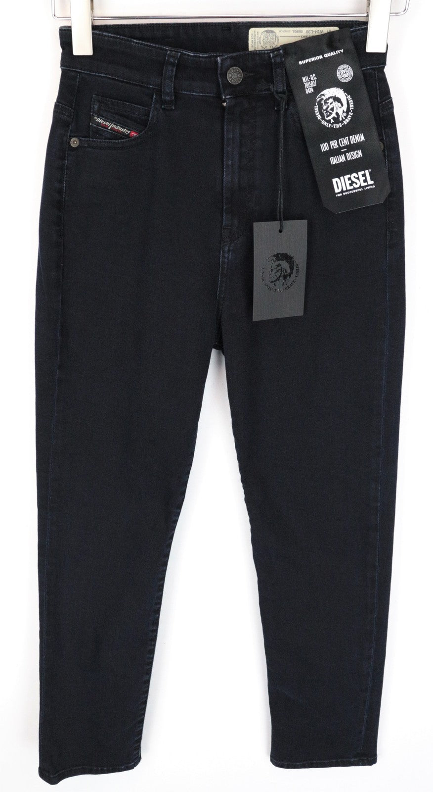 DIESEL D-Eiselle 069GL Women Jeans W24/L30 Straight Blue Cotton Stretch Girls