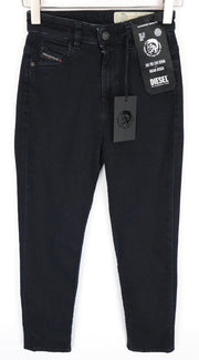 DIESEL D-Eiselle 069GL Women Jeans W25/L30 Straight Fit Navy Cotton Stretch