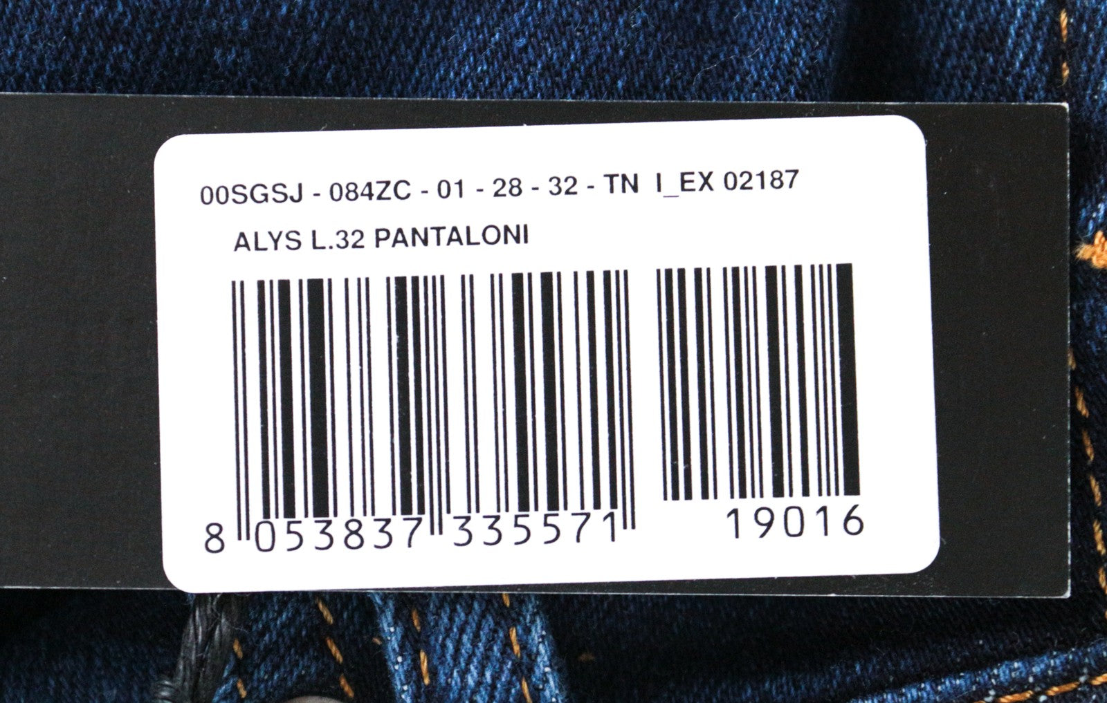 DIESEL Alys 084ZC Women Jeans W28/L32 Straight Fit Washed Blue Cotton Stretch