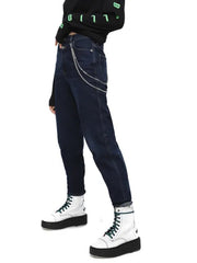 DIESEL Alys 084ZC Women Jeans W31/L32 Straight Blue Cotton Stretch Denim Washed