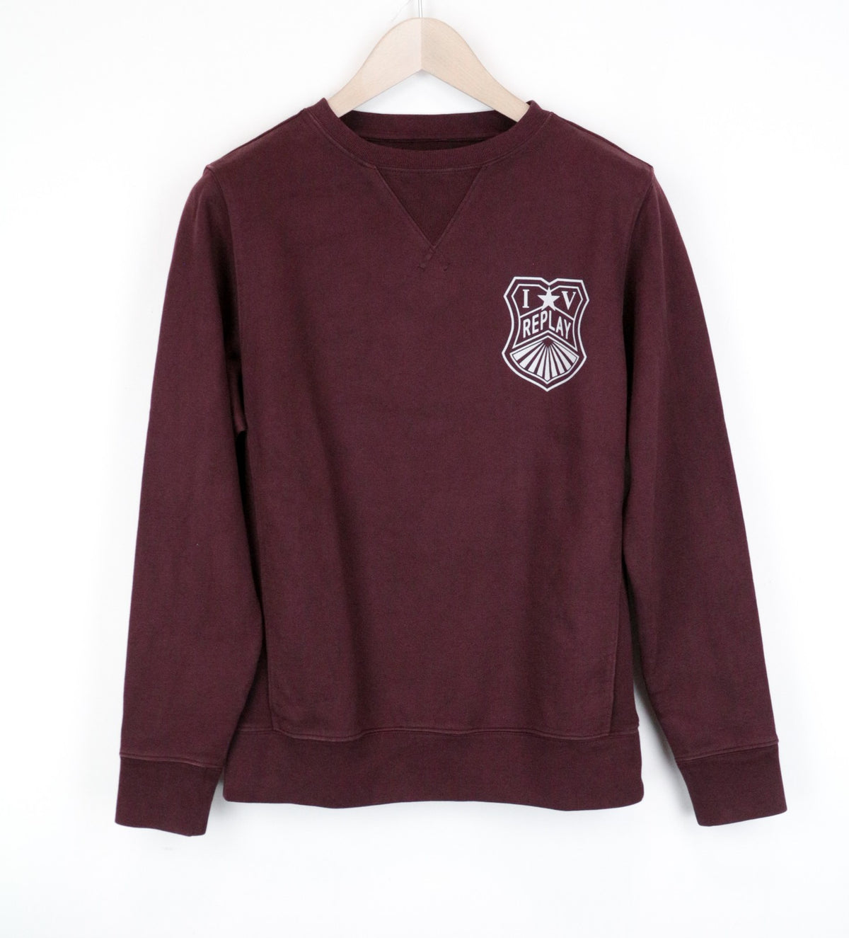 Rotes Jersey-Sweatshirt