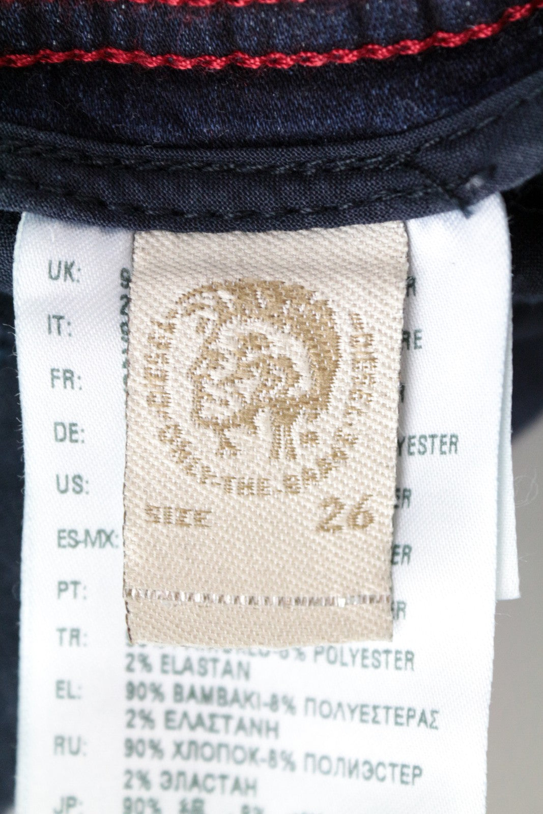 DIESEL Krooley-NE 0687D Men Jeans W26 Jogg Sweat Boys Blue Washed Slim Carrot
