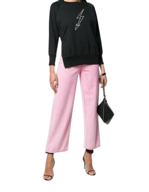 DIESEL Widee 069EB Women Jeans W27/L30 Pink Non-Stretch High Waist Straight