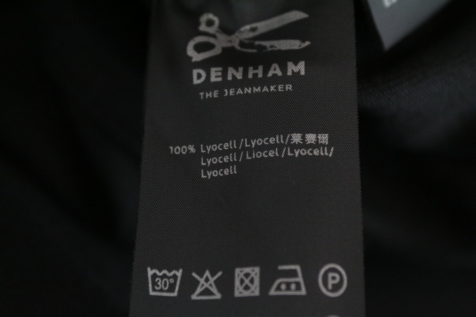 DENHAM Moonlight Women Jacket XS Solid Cinder Black Belted Buttoned Collared
