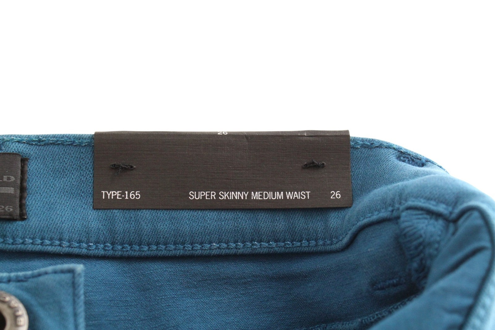 DIESEL BLACK GOLD Type-165A BG8JU Women Jeans W26 Super Skinny Blue Stretch