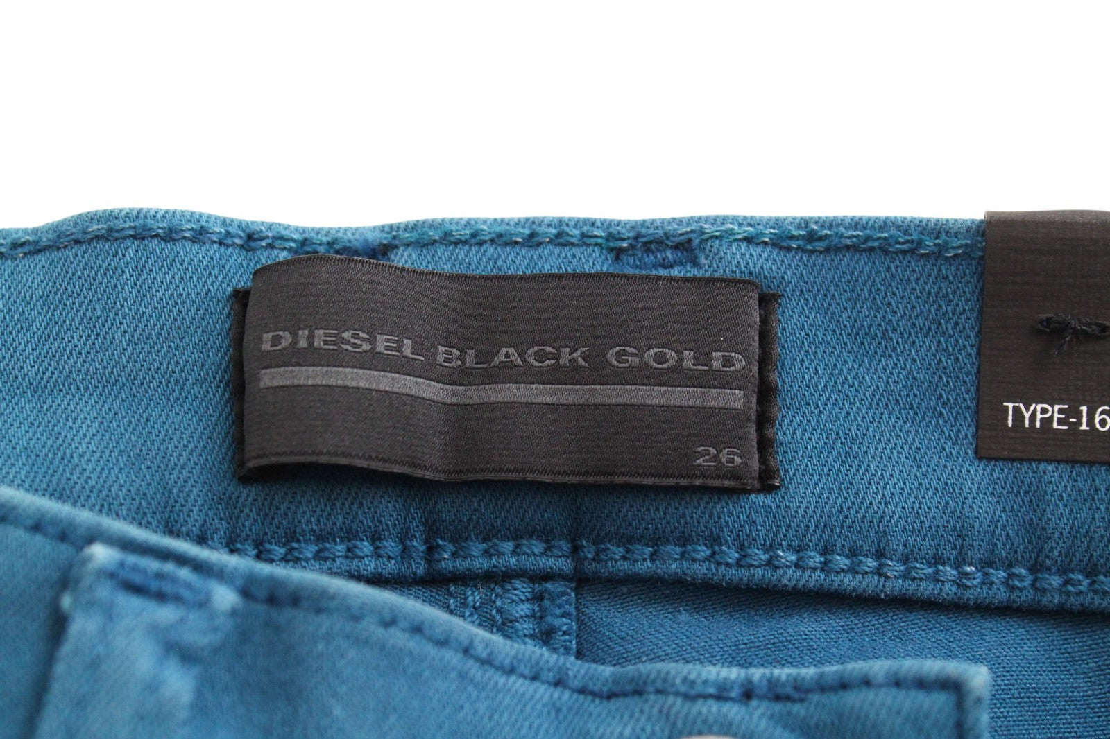 DIESEL BLACK GOLD Type-165A BG8JU Women Jeans W26 Super Skinny Blue Stretch