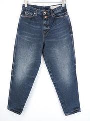 DIESEL Alys 084ZK Women Jeans W28/L30 Regular Straight Non-Stretch Dark Blue