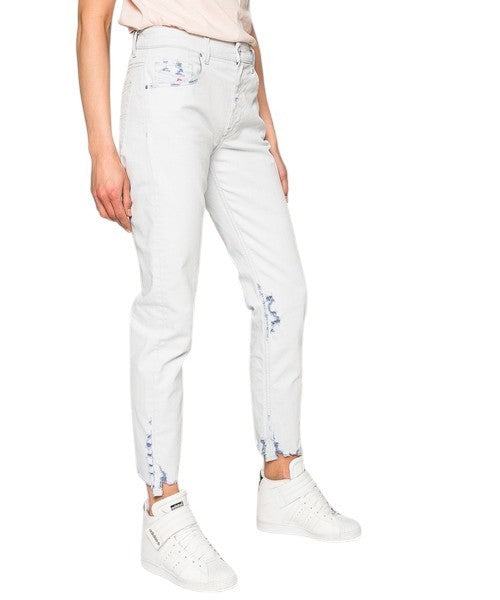 DIESEL Neekhol 003W7 Women Jeans W31/L32 Straight Fit Light Blue Washed Stretch