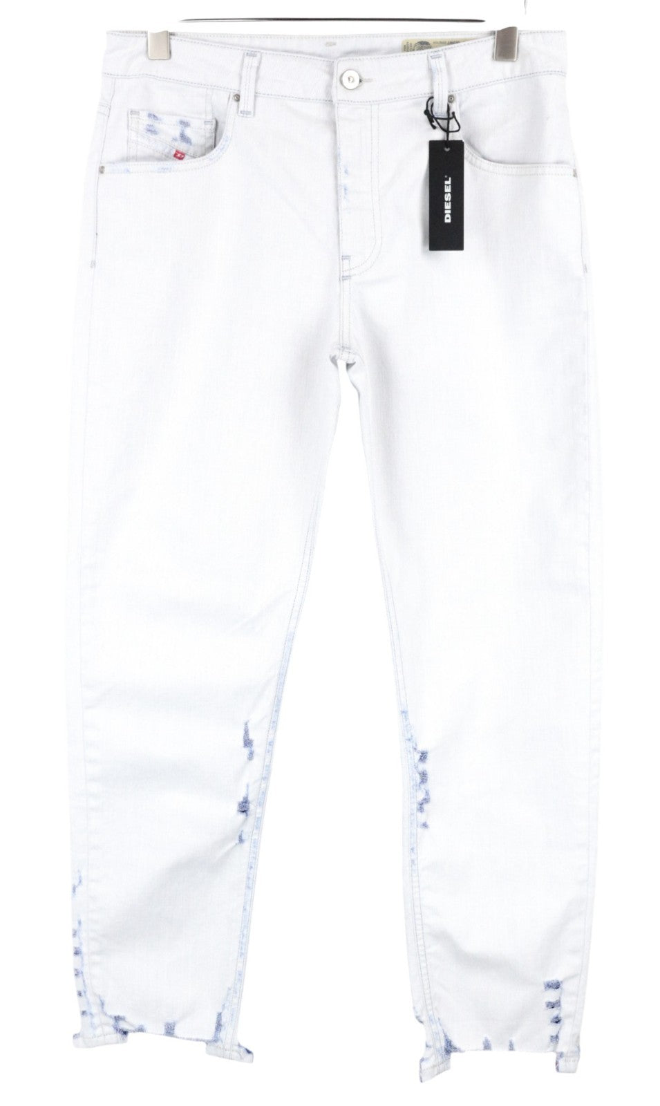 DIESEL Neekhol 003W7 Women Jeans W31/L32 Straight Fit Light Blue Washed Stretch