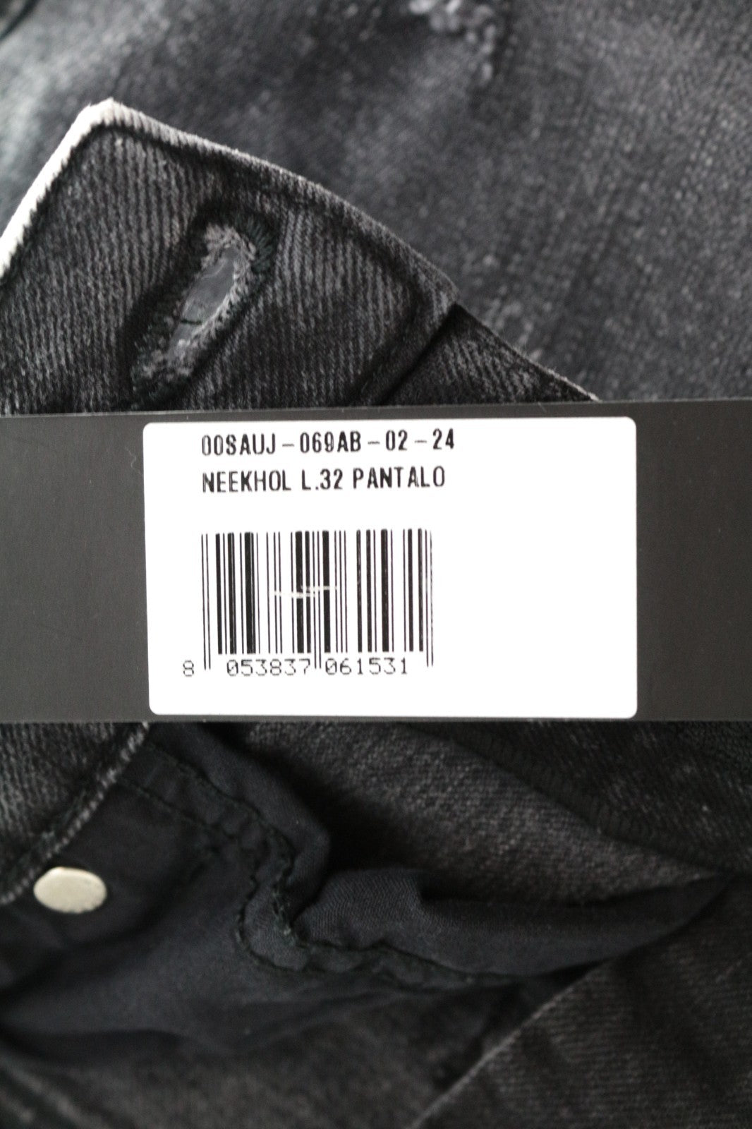 DIESEL Neekhol 069AB Women Jeans W24/L32 Straight Grey Stretch Ripped Girls