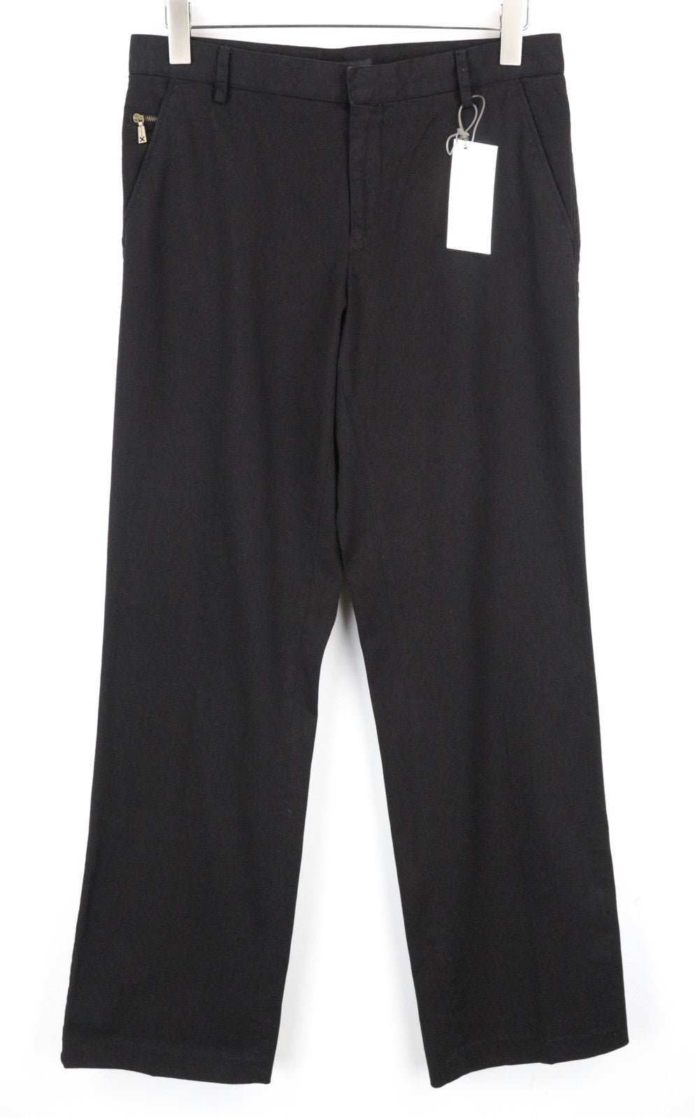 Schwarze Twill-Hose