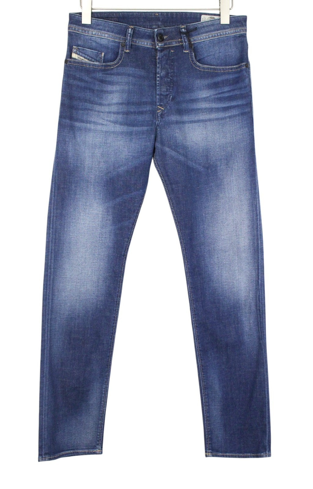 DIESEL Buster 084GR Men Jeans W29/L32 Stretch Regular Slim Taper Button Blue