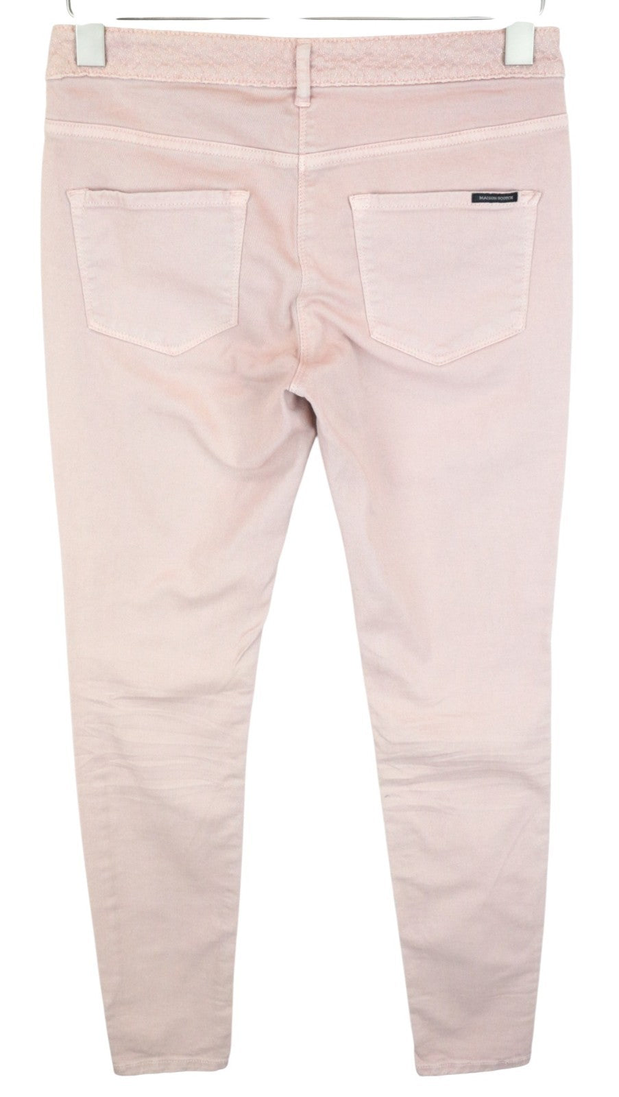 MAISON SCOTCH Women Jeans ~W30/L31 Light Pink Zipped Skinny Mid-Rise Classic~