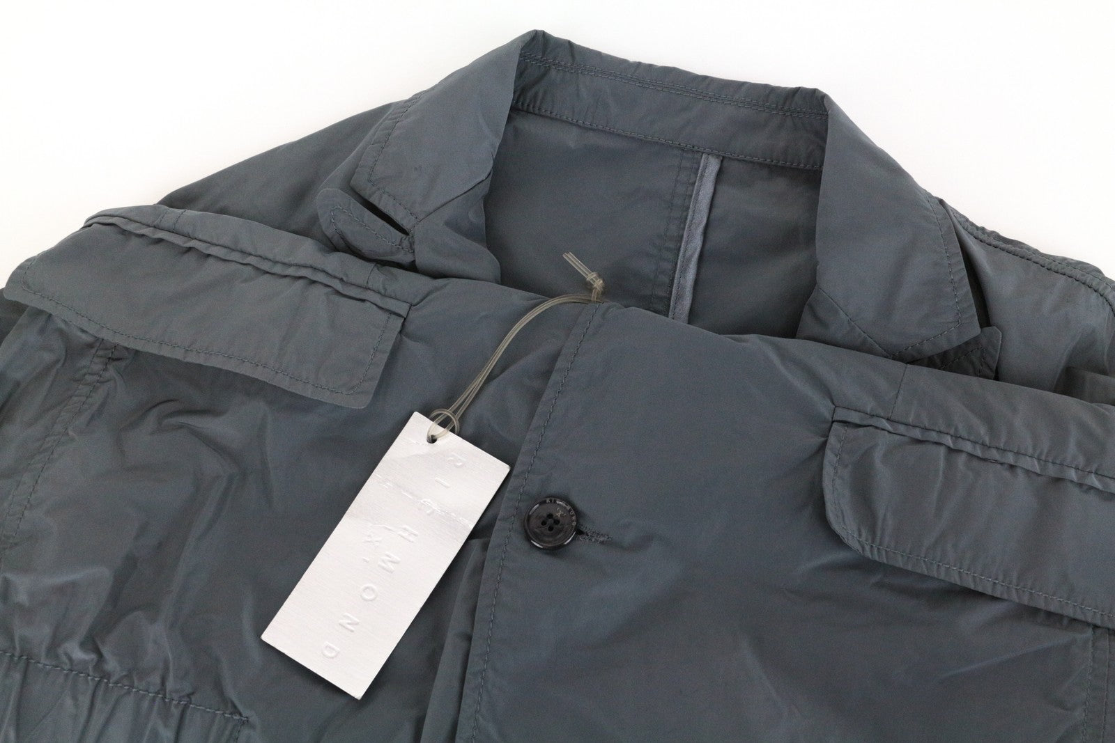 RICHMOND Men Jacket IT48 M Green Notch Lapel Classic Unlined Designer Adjustable
