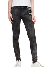 DIESEL Slandy-SP2 069IV Women Jeans W25/L32 Super Slim-Skinny Fit Grey Stretch