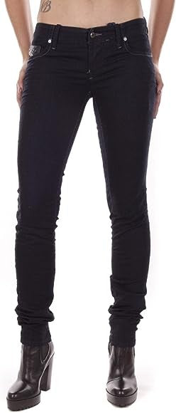 DIESEL Grupee-NE 0600V Women Jeans W23 Sweat Jogg Slim Blue Cotton Stretch Girl