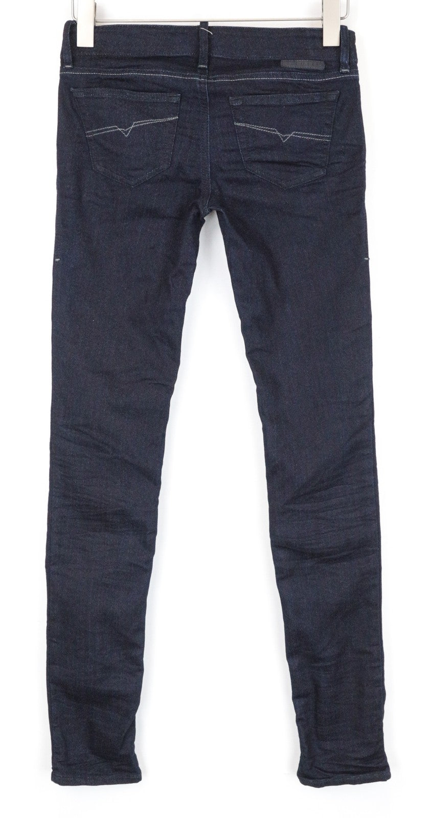 DIESEL Grupee-NE 0600V Women Jeans W25 Sweat Jogg Slim Blue Cotton Stretch