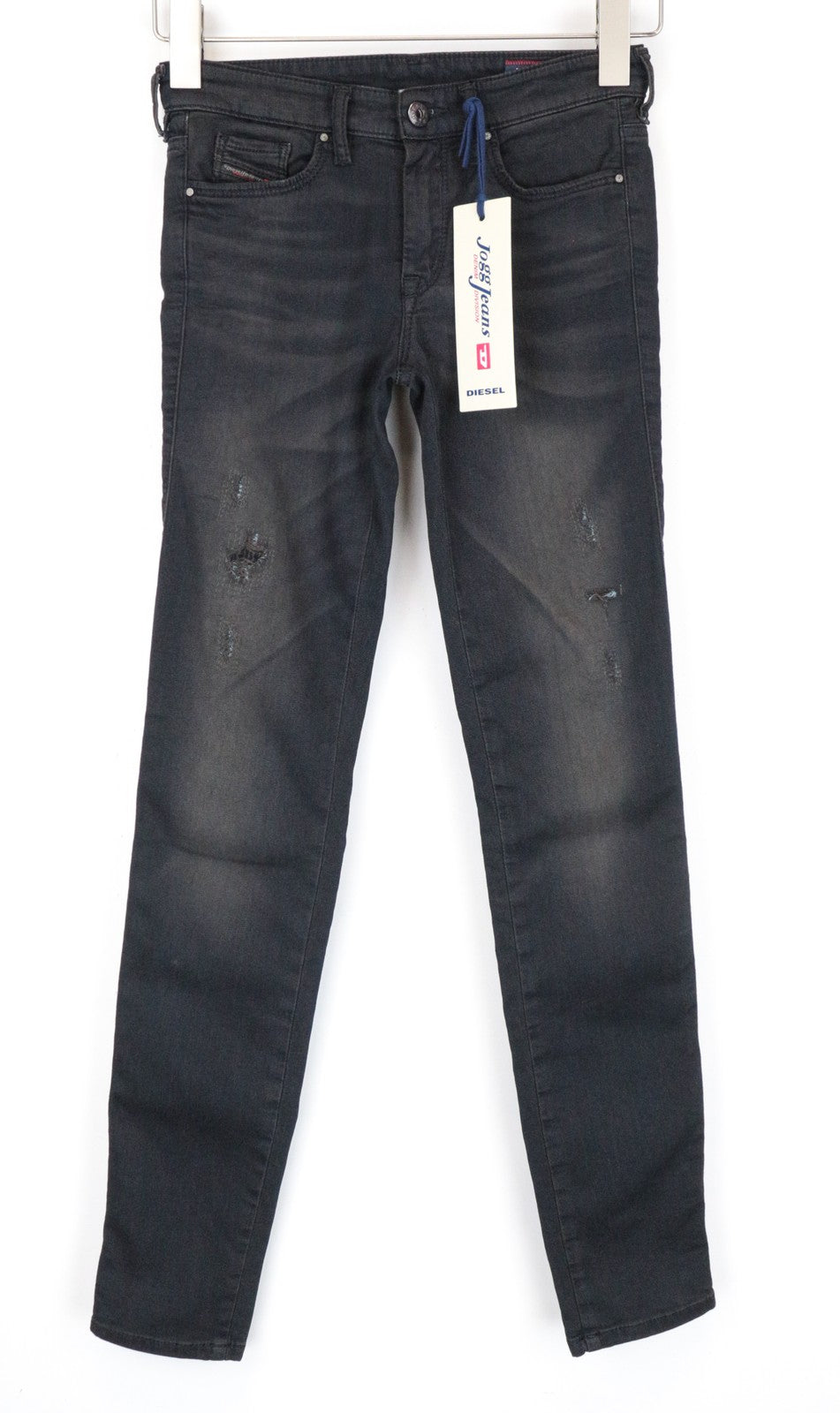 DIESEL Doris-NE 0669Q Women Jeans W24 Sweat Jogg Slim Skinny Blue Stretch Girls