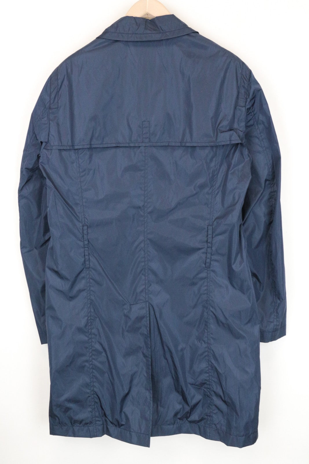 RICHMOND Men Jacket 48 M Blue Long Sleeved Single-Breasted Collared Casual